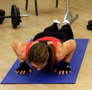 close knee push up