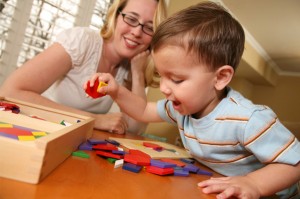 toddler playing